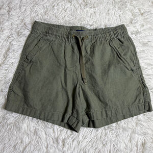 Nautica Women’s Green Linen Blend Shorts Small boho summer